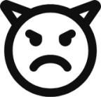 emoji devil sad icon