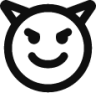 emoji devil smile icon