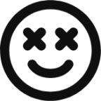 emoji dizzy smile icon