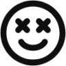 emoji dizzy smile icon
