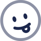 Emoji Funny Circle icon