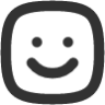 emoji happy square icon