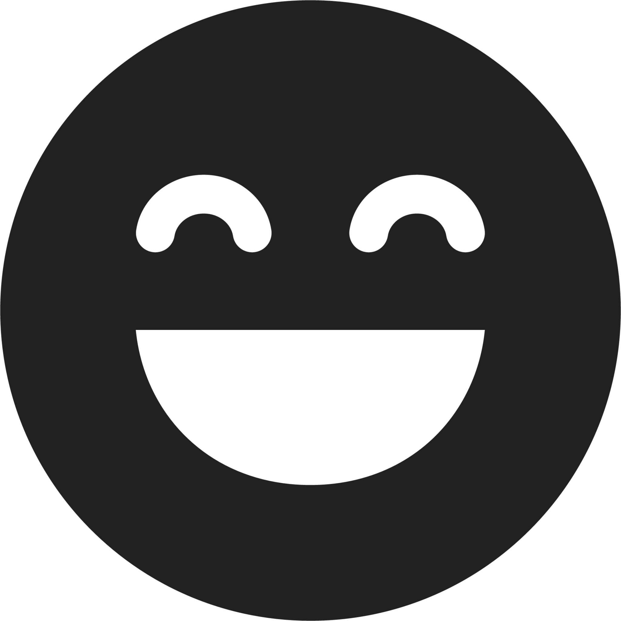 smiley face black and white laughing