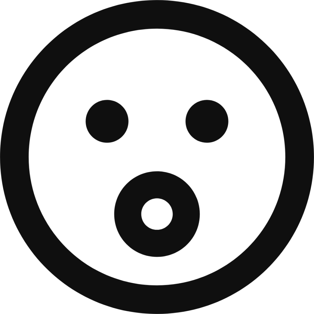 emoji mouth open icon
