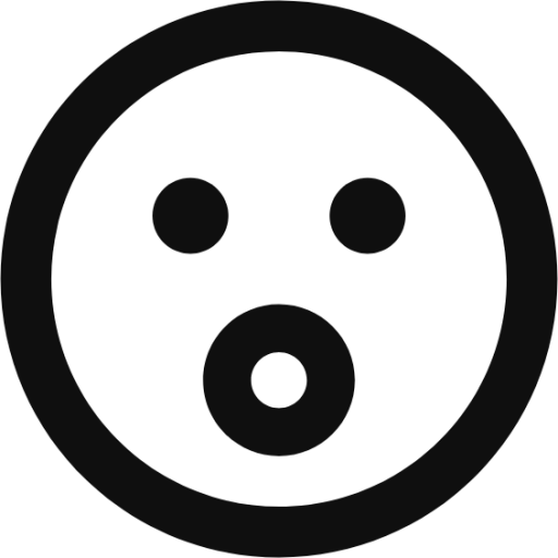 emoji mouth open icon