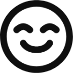emoji pleased icon