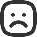 emoji sad square icon