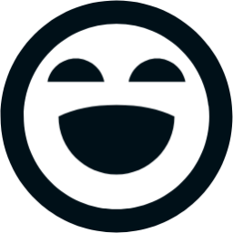 emotion laugh line icon