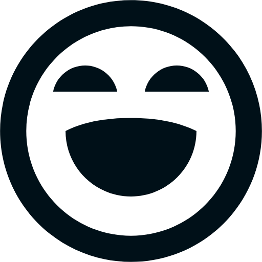 emotion laugh line icon