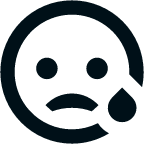 emotion sad line icon