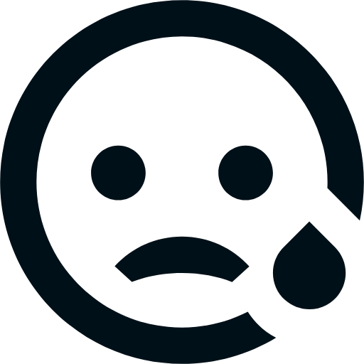 emotion sad line icon