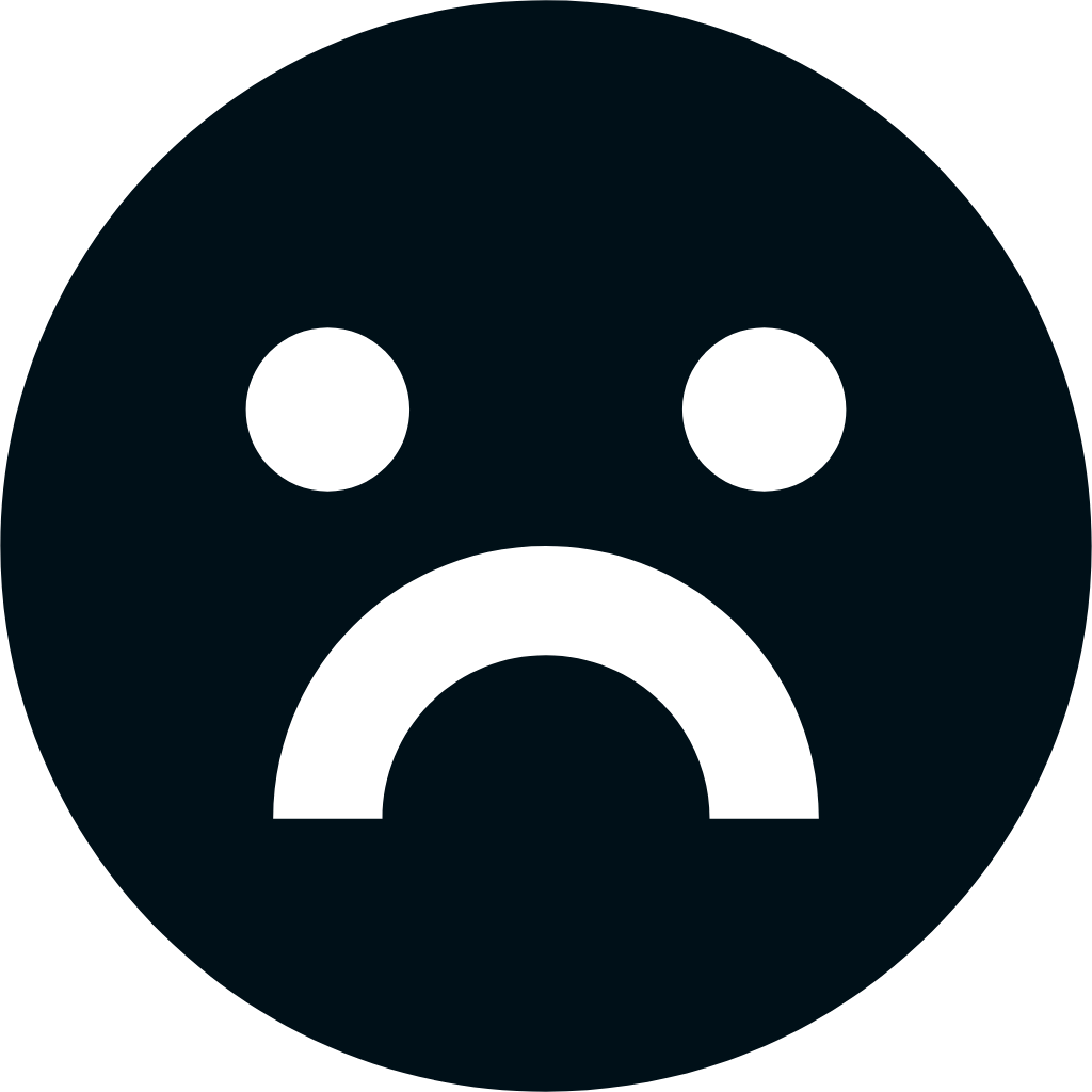 emotion unhappy fill icon