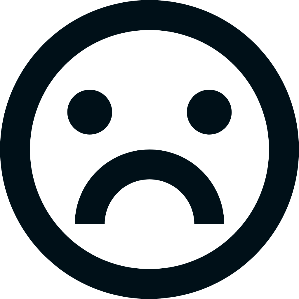 emotion unhappy line icon