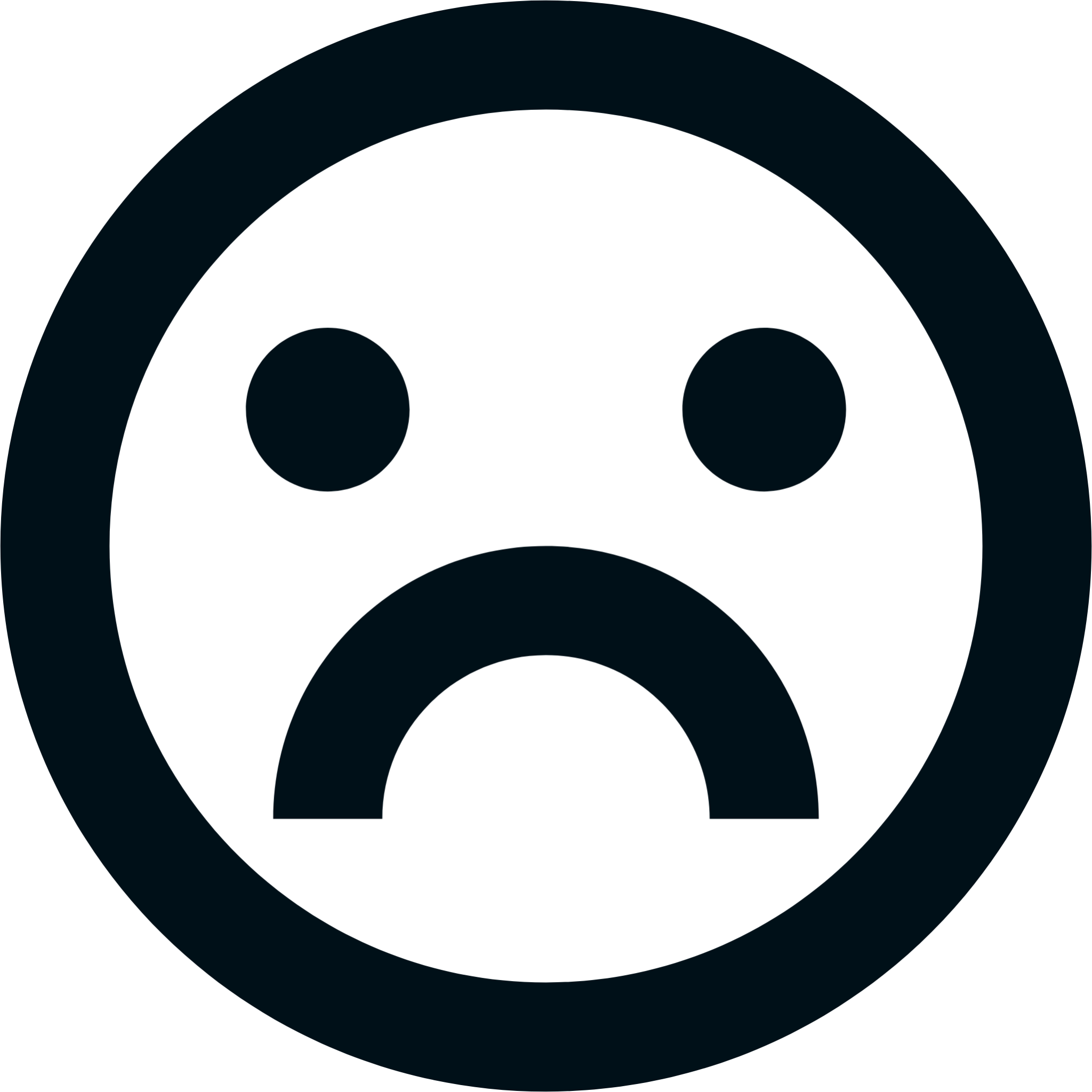 emotion unhappy line icon