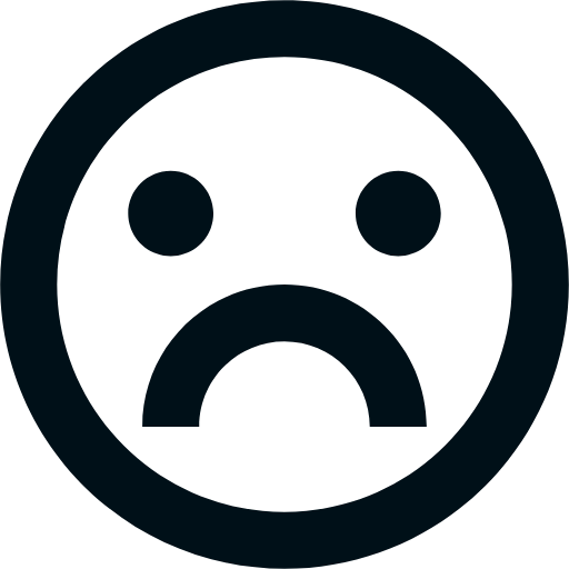 emotion unhappy line icon