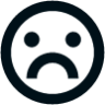 emotion unhappy line icon