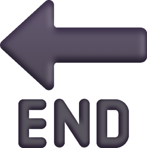 end arrow emoji