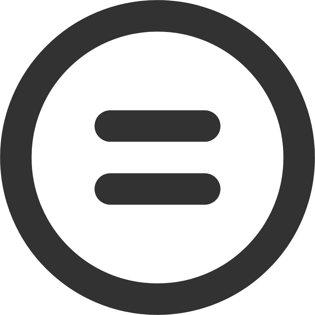 equal circle icon