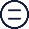 equal sign circle icon