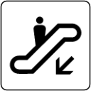 escalator down icon