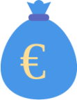 euro bag icon