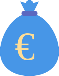 euro bag icon
