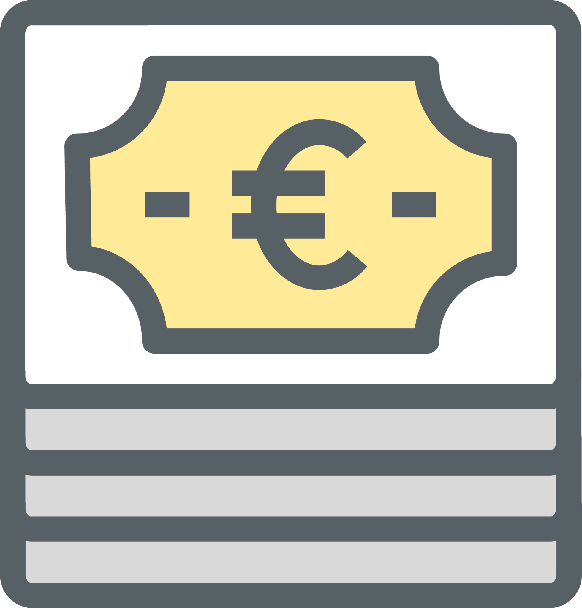 euro bills icon