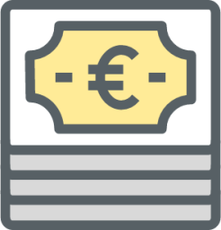 euro bills icon