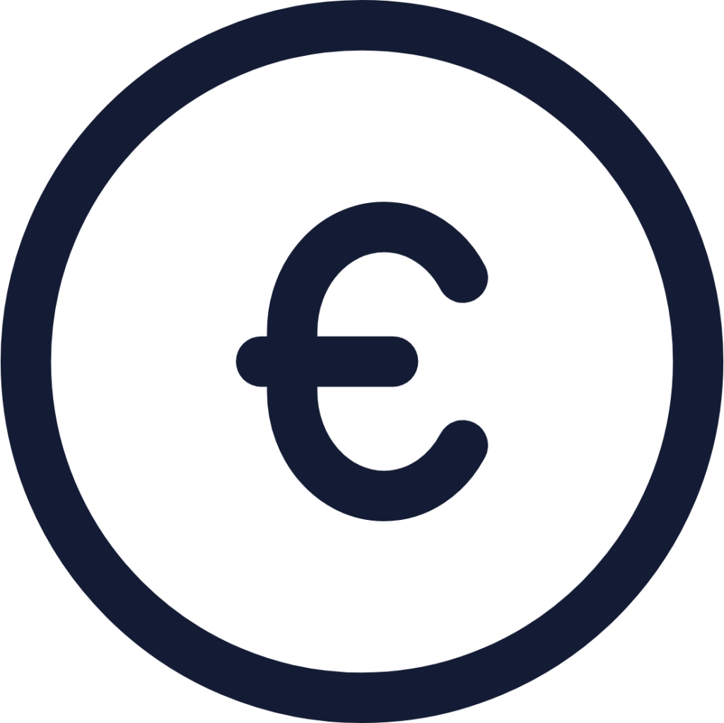 euro circle icon
