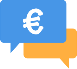 euro conversation icon