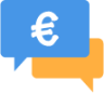 euro conversation icon