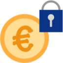 euro lock icon