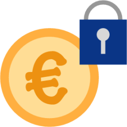 euro lock icon