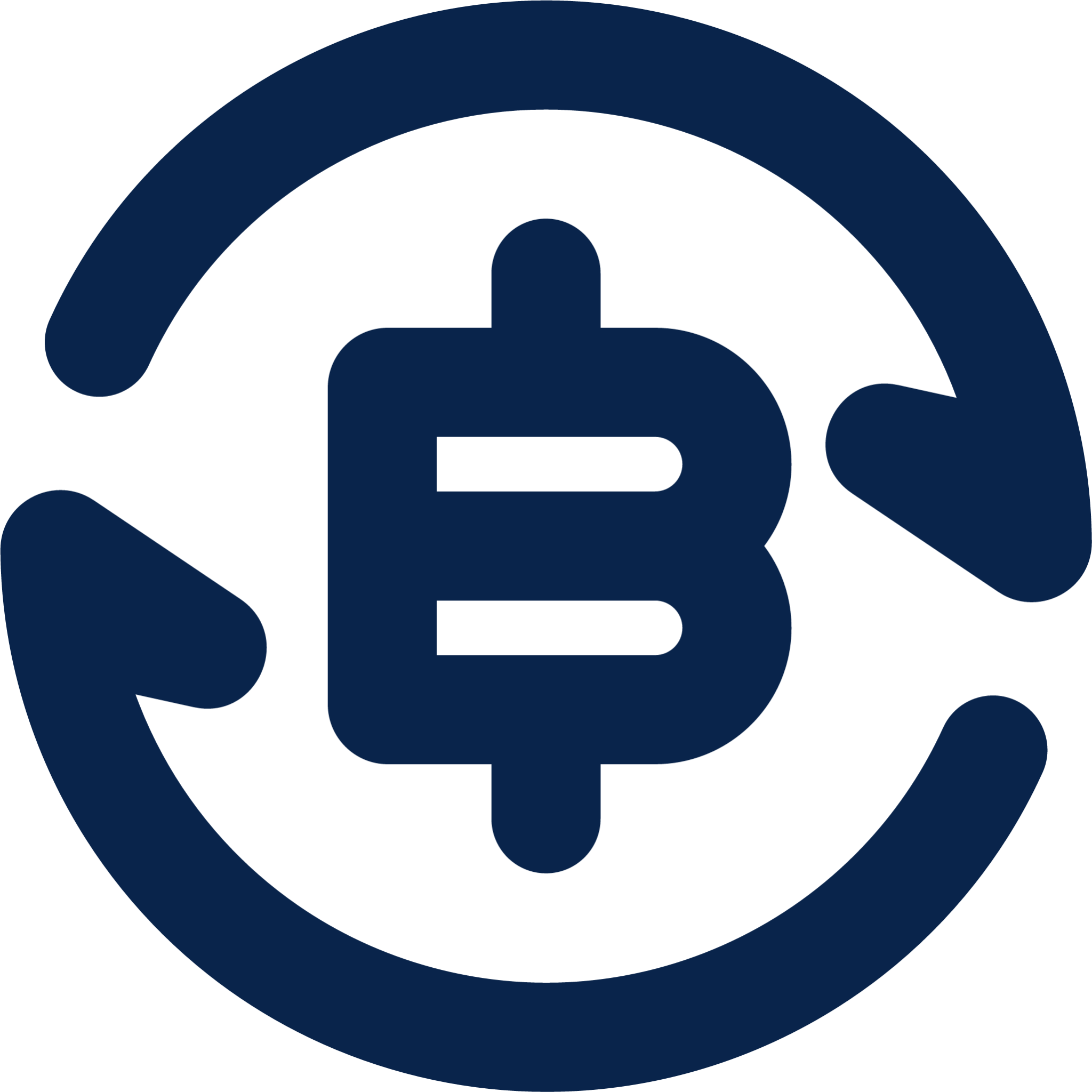 exchange bitcoin 2 line business icon