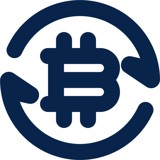 exchange bitcoin line business icon