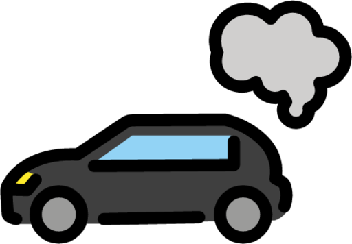 exhaust gases car emoji