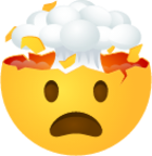 Exploding head emoji emoji