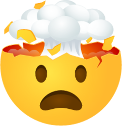 Exploding head emoji emoji