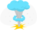 Explosion illustration