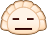 expressionless (dumpling) emoji