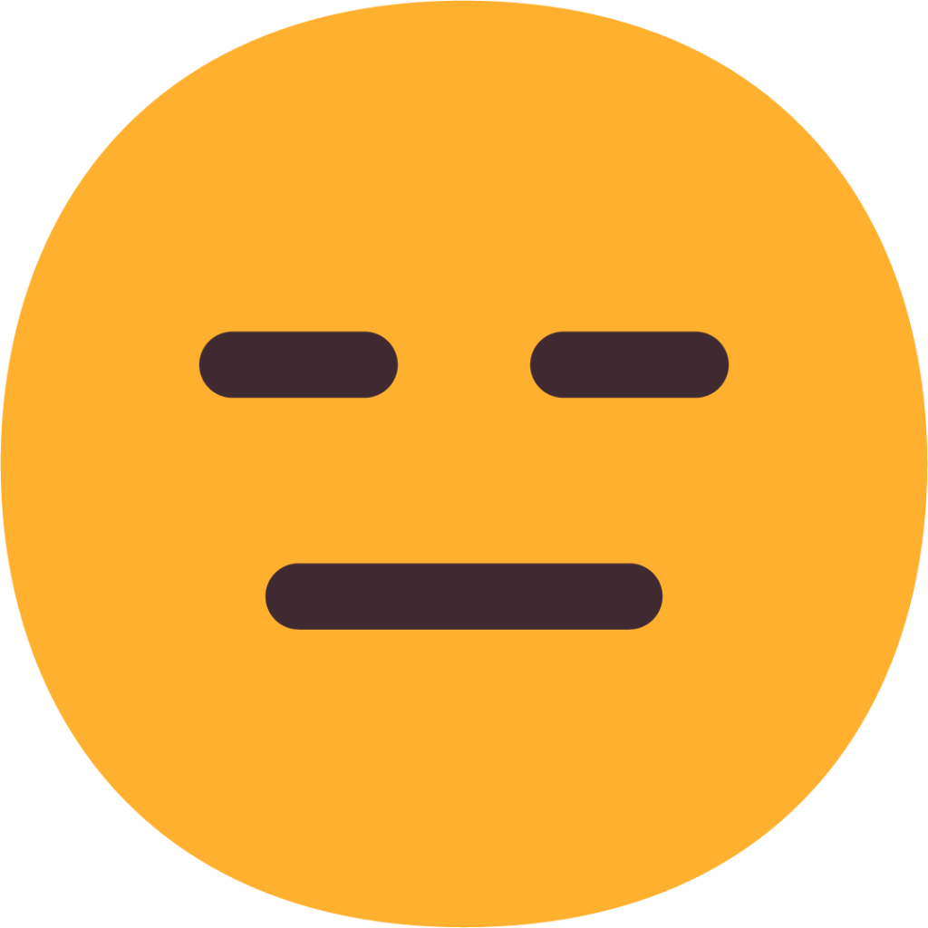 expressionless face emoji