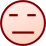 expressionless (white) emoji
