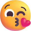 face blowing a kiss emoji