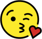 face blowing a kiss emoji