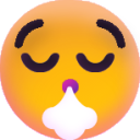 Face Exhaling emoji