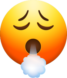 Face Exhaling emoji