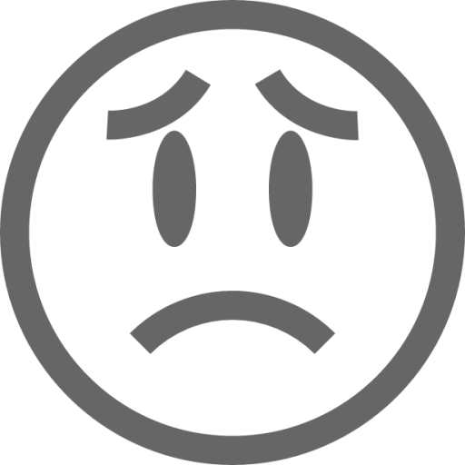 face sad symbolic icon
