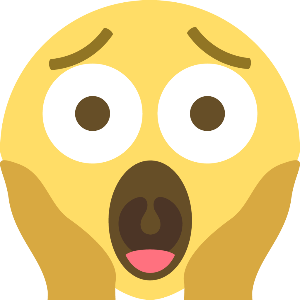 Face screaming in fear emoji Emoji - Download for free – Iconduck