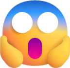 face screaming in fear emoji