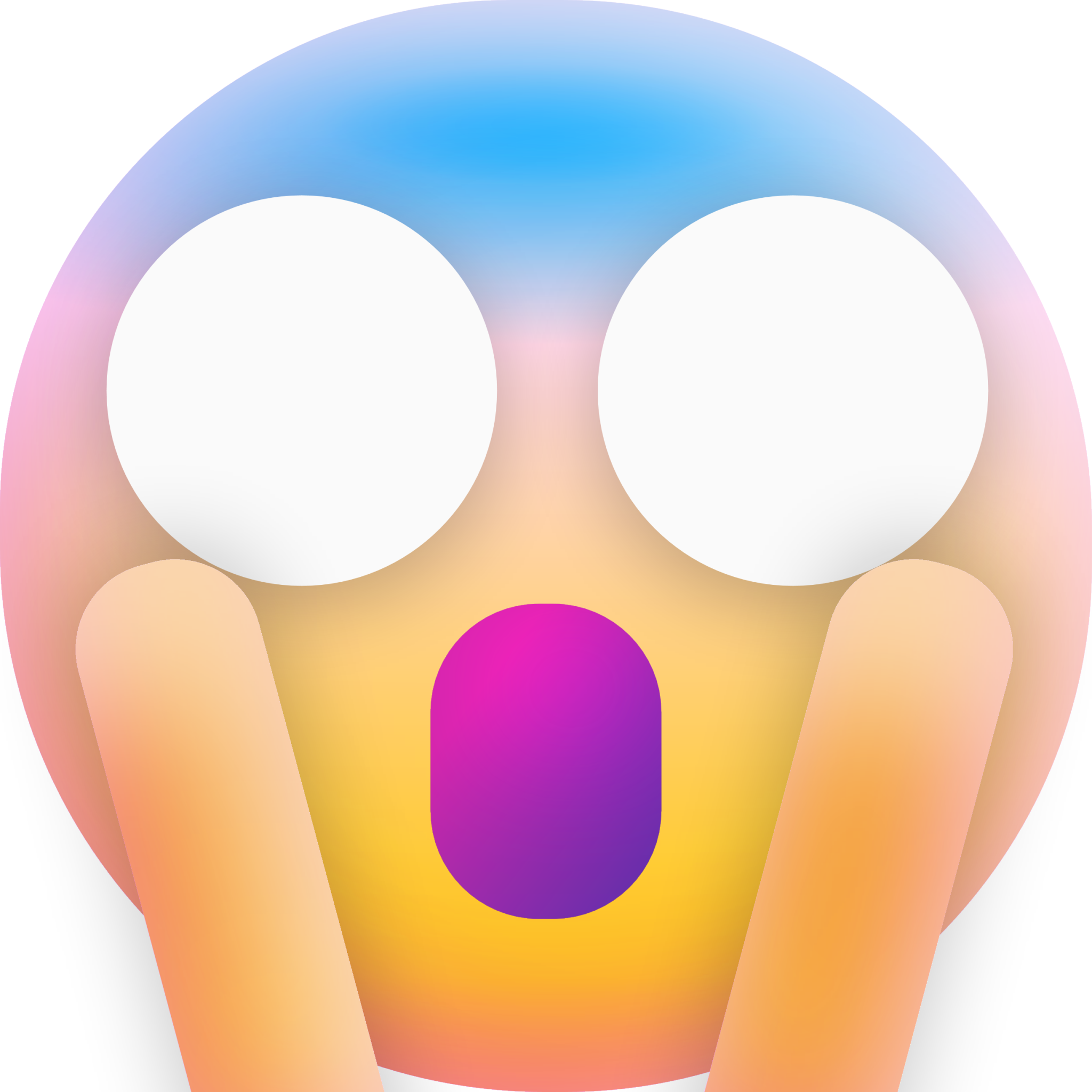 face screaming in fear Emoji - Download for free – Iconduck